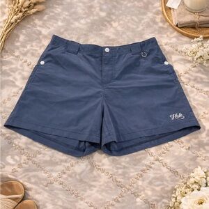 Huk Women’s Shorts Blue Performance Fishing Shorts EUC